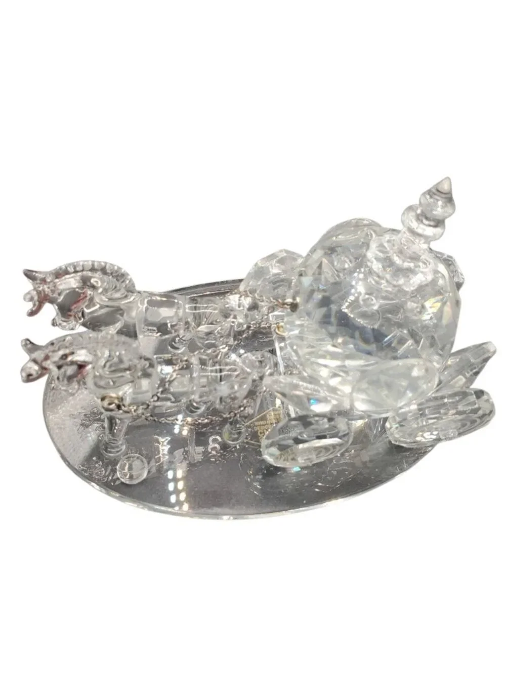 Shannon by Godinger Crystal Cinderella Horse Carriage With Faceted Details